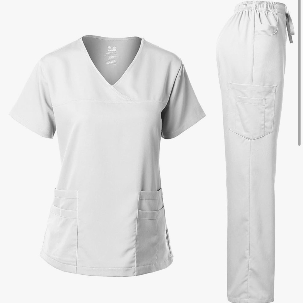 NWT White Scrubs XS